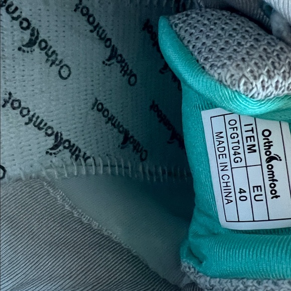 OrthoComfoot therapeutic walking sneakers light gray - Picture 8 of 8